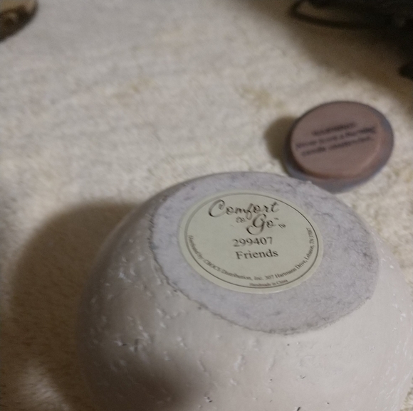 Comfort To Go "FRIENDS OPEN OUR HEARTS" CANDLE Holder #209407." - Picture 8 of 10